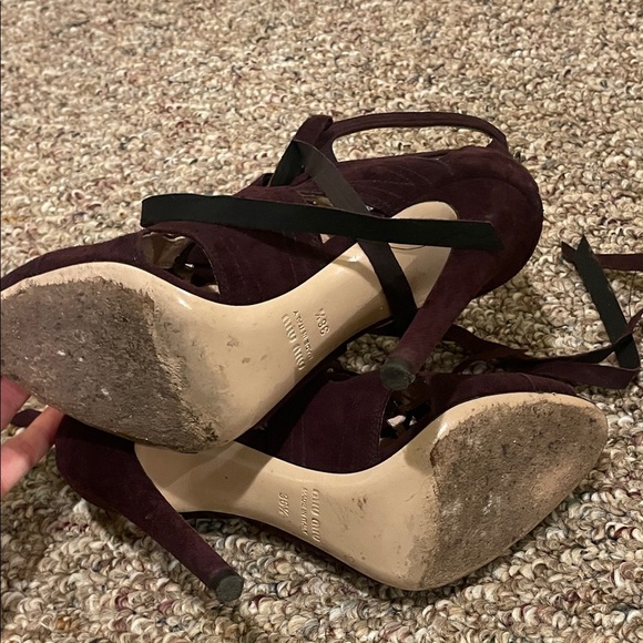 Womens Miu Miu Calzature Donna Ankle Strap Heels - Picture 7 of 9